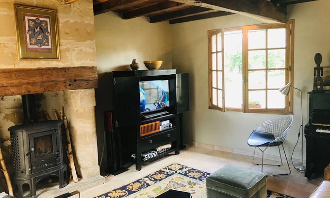 Allemans-du-Dropt House | Village house: exceptional river view