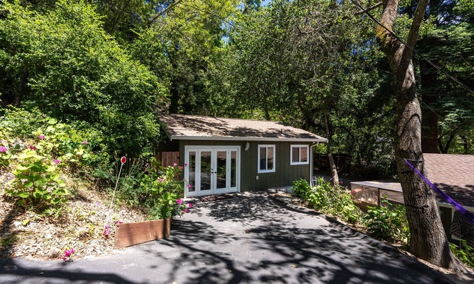 Los Gatos Cottage | VillaNola! Your Santa Cruz Mnts Abode Under Redwoods, No Crowds & All Adventure!