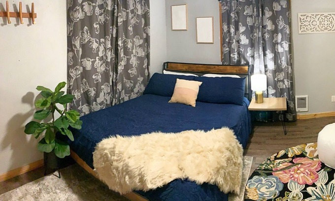 Evaro Apartment | Walk-In Creekside Apartment - Fireplace & Cozy Living Room