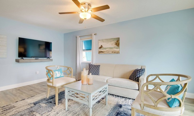 Cocoa Beach Condo | Walk to Cocoa Beach: Condo w/Patio!