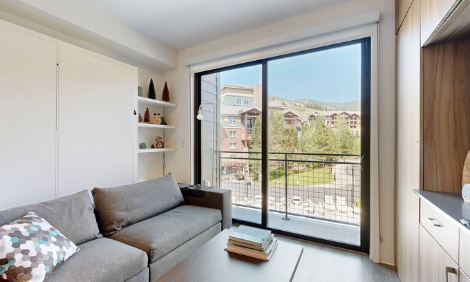 Park City Apartment | Walk-to-lift studio with hot tub, sauna, pool, gym, & game room - Dog friendly