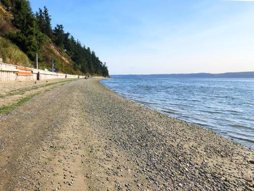 Camano Island Villa | Waterfront Chalet with Hot Tub, Beach, and Views