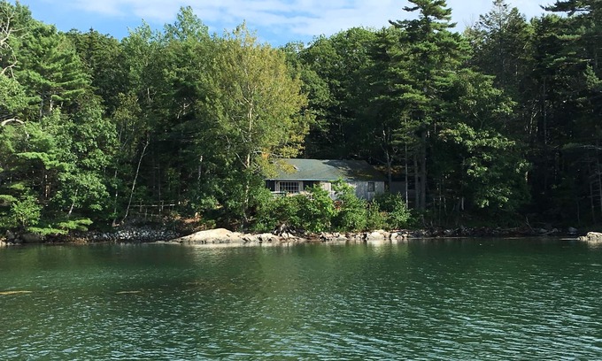 South Bristol Cottage | Waterfront Cottage with Sunsets, Hot Tub and Dock access