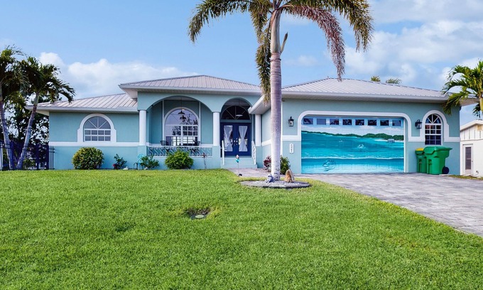 Charlotte Park House | Waterfront home with saltwater pool, firepit, boat access, and dock