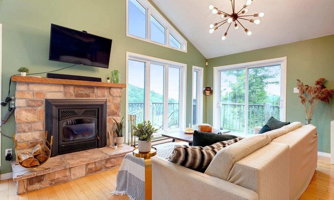 Wentworth-Nord House | Waterfront, hot tub, dock, beautiful view