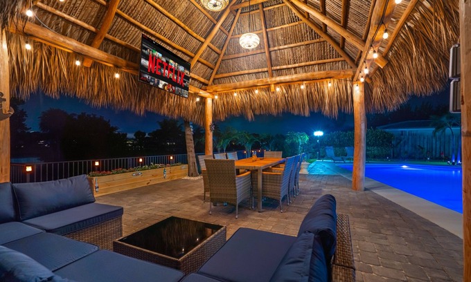 Lake Clarke Shores House | Waterfront Oasis w/Pool, Minigolf & TikiHut! Perfect for Families