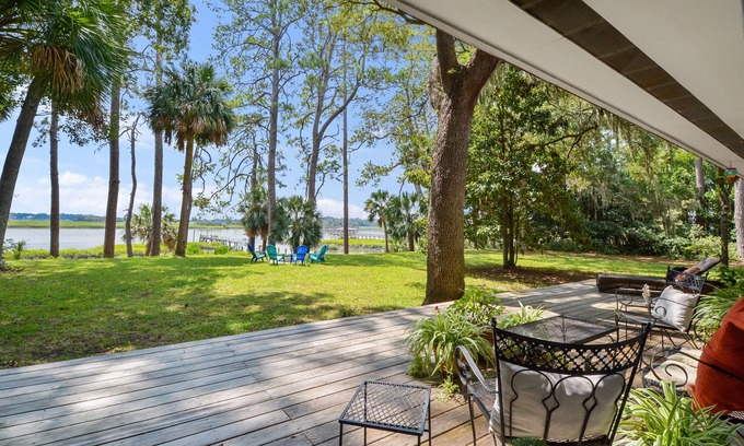 Old Town Bluffton House | Waterfront “State of Mind” vintage home.