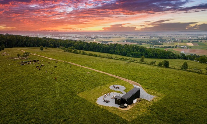Gap House | we invite u to come experience this off grid tiny home on top of a grassy hilltop.