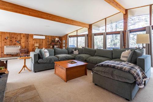 Pocono Pines House | Whispering Pines Chalet Game Room Fire Pit