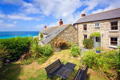 Sennen Cove House | White Rose, Cornish Cottage With Sea Views & Private Garden By Beach
