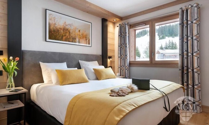 Manigod Apartment | Wifi, swimming pool, sauna, hammam, balcony, parking, tv, 60m², Manigod l'Etale