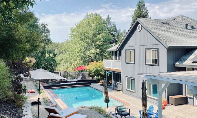 Graton House | Wine country 5 bd with pool, hot tub and bocce