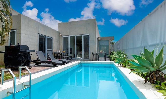 Kadena-cho House | With pool BBQ grill Reserve a stylish 4LDK resort mansion surrounded by nature in Okinawa/Nakagami-gun Okinawa