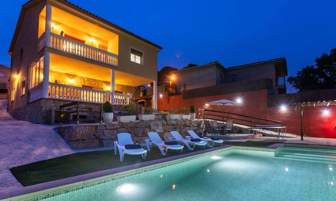 Macanet de la Selva House | Wonderful private villa for 8 people with WIFI, private pool, TV, patio, pets allowed and parking