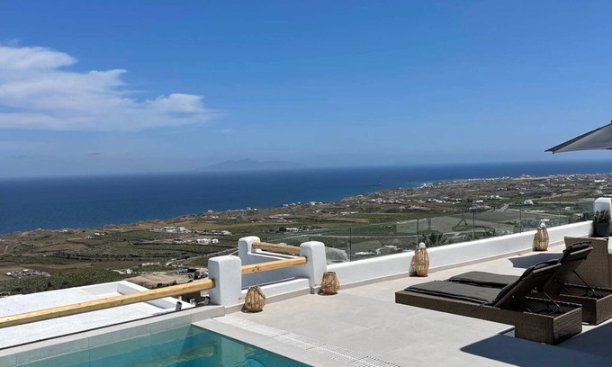 Vourvoulos Villa | Wonderful Santorini Villa | 2 Bedroom | Dream Villa Tria | Stunning Sea Views &.