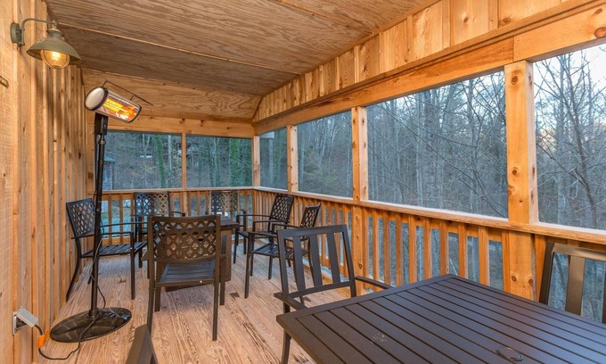 Rawley Springs House | Wood-sided Cabin Near Biking Hiking Spots HOT TUB Backs up to GW National Forest