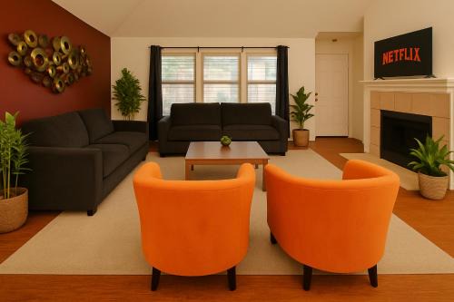Aubrey House | Work, Play & Stay King Bed With Foosball!
