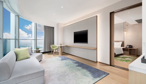 Suite, 1 Bedroom, River View (Living Area)