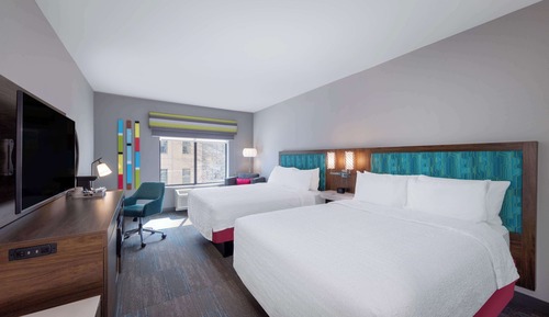 Standard Room, 2 Queen Beds, Refrigerator