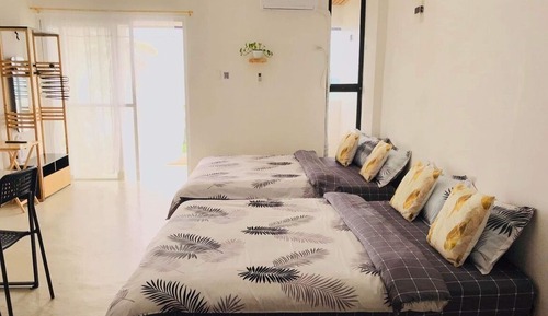 Comfort Quadruple Room, 2 Queen Beds, Ocean View, Oceanfront