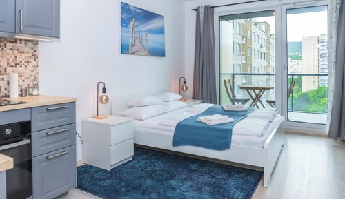 Studio Apartment with Balcony