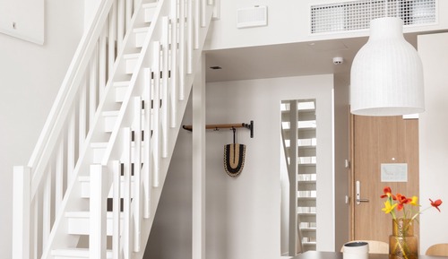 Spacious studio with mezzanine