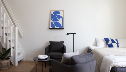 Medium studio with mezzanine