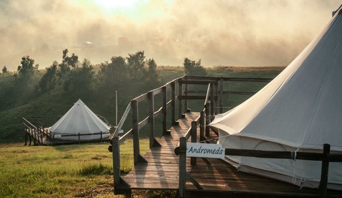 Deluxe Tent, Multiple Beds, Sauna, Mountain View