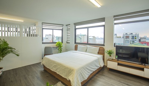 Studio, 1 Double Bed, Balcony, City View