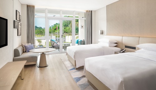 Room, 2 Double Beds, Balcony