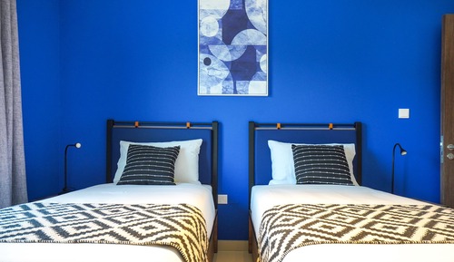 Economy Twin Room in shared apartment