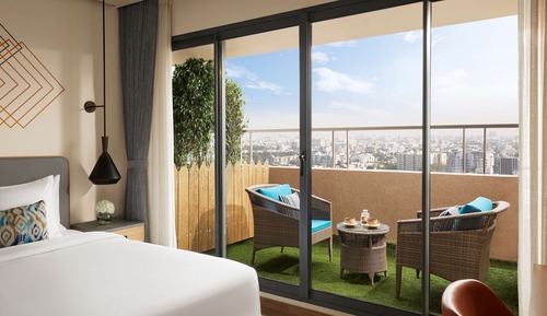 Room, 1 King Bed with Sofa bed, Balcony
