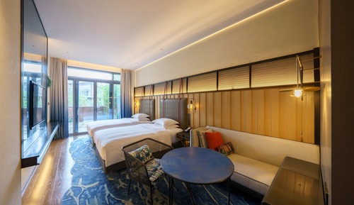 Premium Room, 2 Double Beds (Courtyard)