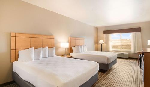 Standard Room, 2 Queen Beds, Non Smoking, Refrigerator & Microwave