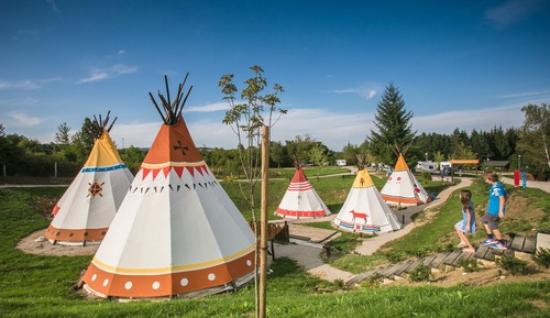 Tent, Shared Bathroom