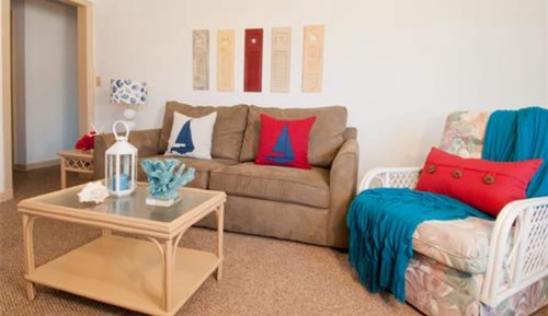 Suite, 1 King Bed with Sofa bed, Accessible, Partial Ocean View