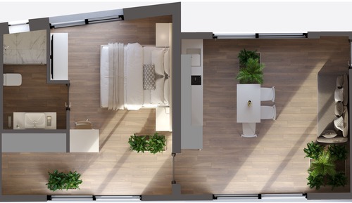 Apartment, 1 Bedroom, Hot Tub (Rooftop apartment & Terrace)