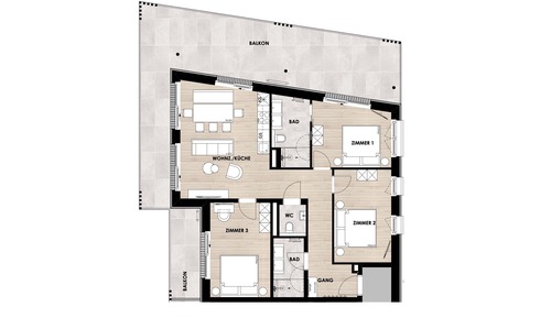 Luxury Apartment, 3 Bedrooms, Balcony, Mountain View
