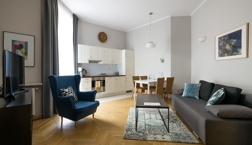 Deluxe Apartment, Balcony (for 4 people, Biskupia Street)