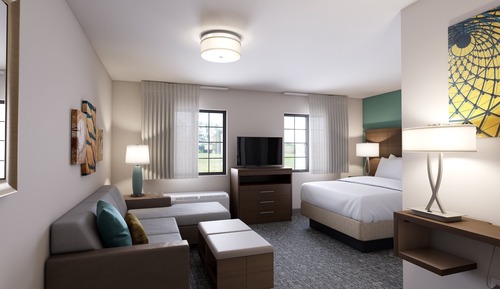 Studio Suite, 1 King Bed, Kitchen