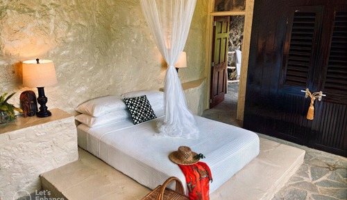 Deluxe Room, 1 Queen Bed, Patio, Sea View