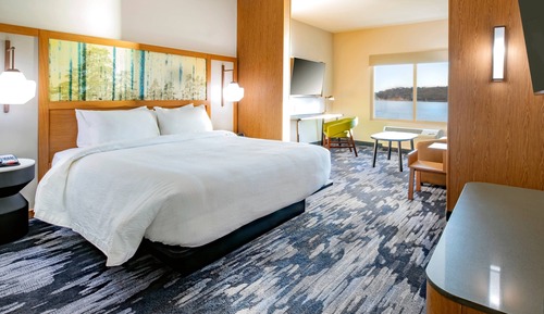 Suite, 1 King Bed with Sofa bed, Lake View