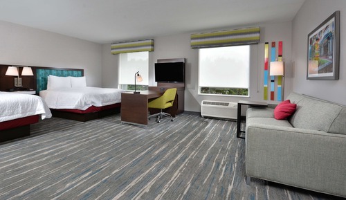Studio, 2 Queen Beds, Non Smoking, Refrigerator & Microwave (Wet bar)