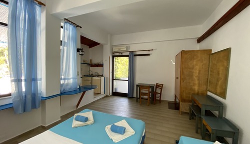 Family Studio, Terrace, Partial Sea View