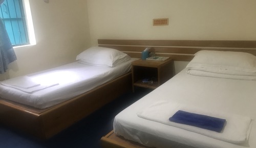 Basic Double or Twin Room, 2 Double Beds, Smoking