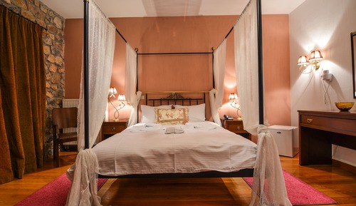 Double Room, Fireplace, Mountain View