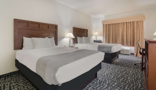 Standard Room, 2 Queen Beds, Non Smoking, Refrigerator & Microwave