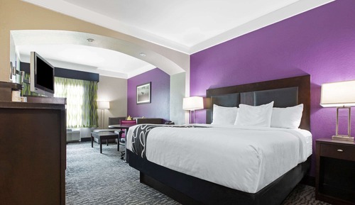 Deluxe Suite, 1 King Bed with Sofa bed, Accessible, Smoking (Hearing, Mobility Tub w/Grab Bars)