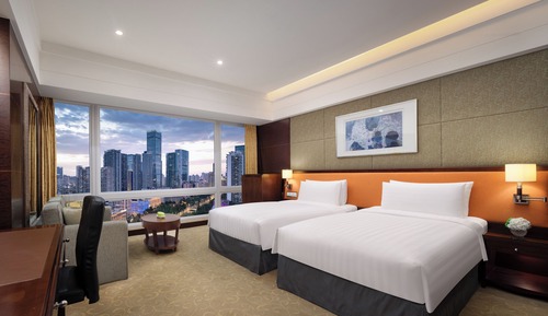 Deluxe Room, 2 Twin Beds, River View