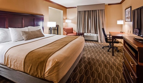 Standard Room, 1 King Bed, Non Smoking, Refrigerator & Microwave